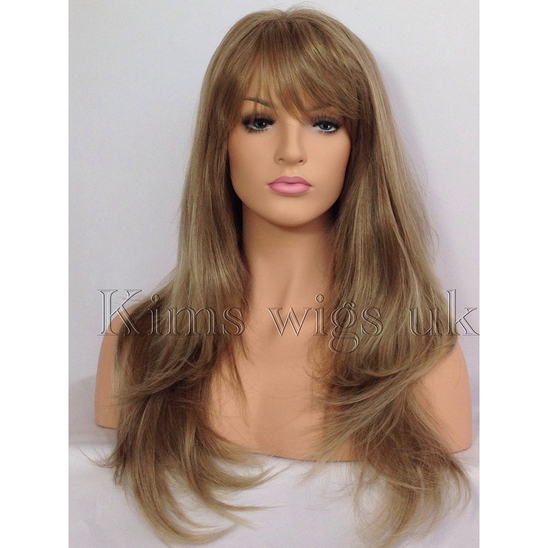 Women Fashion Uk - Peruca Longa Feminina da Moda, Castanho
