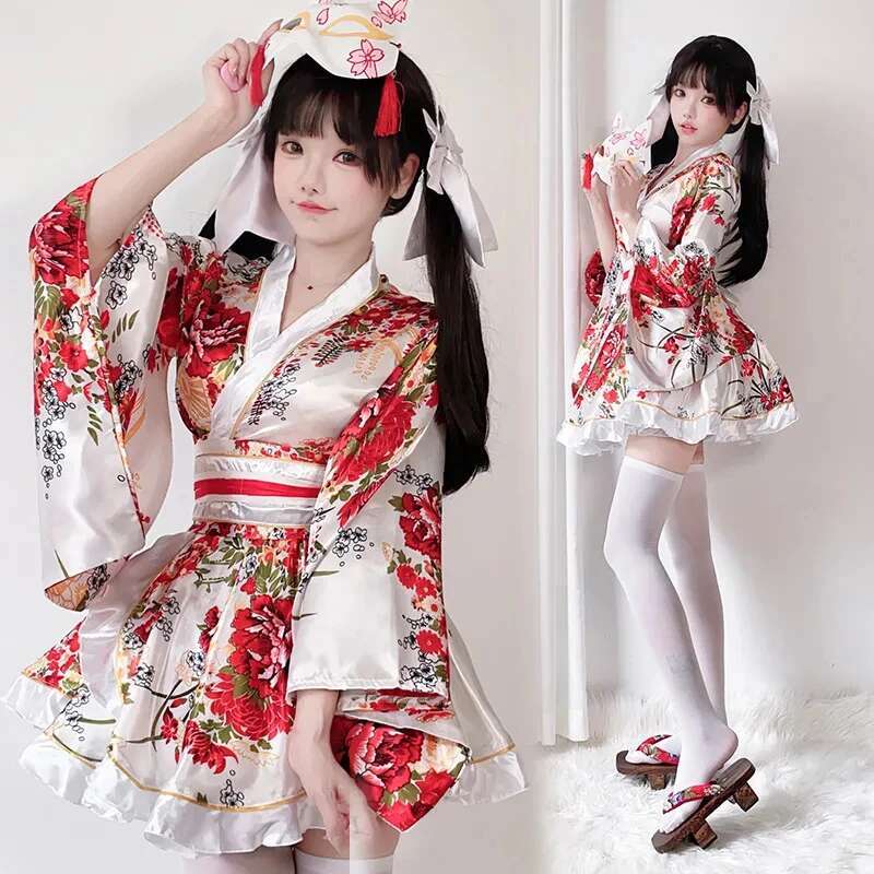 Women'S Fashion Kimono - Vestido quimono japonês modificado para mulheres,