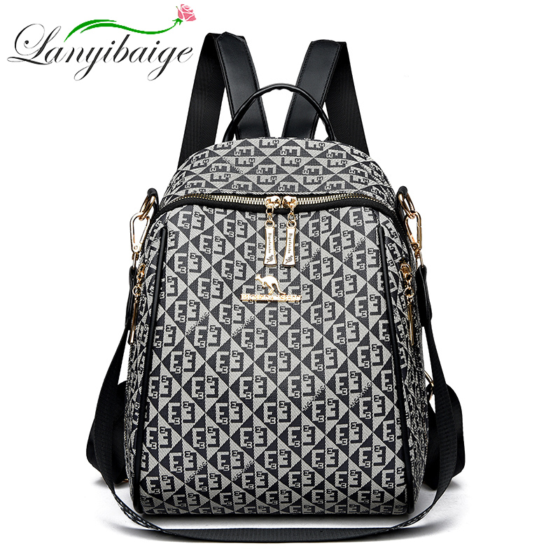 Women Fashion Online - Bolsa de ombro retro impressa para