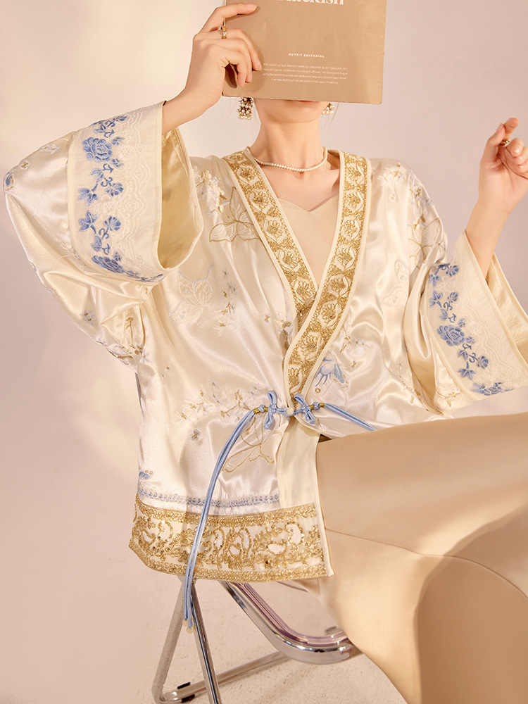 Women'S Fashion Jackets - Jaqueta Feminina de Luxo com Bordado