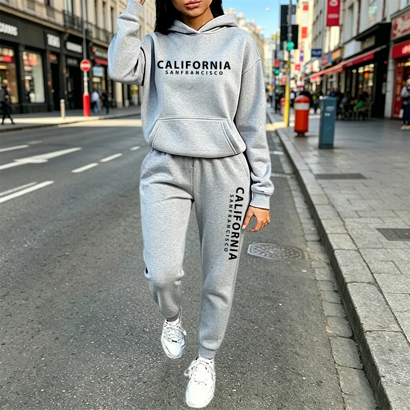 Women'S Fashion Suit - Conjunto de Moletom Casual Urbano com
