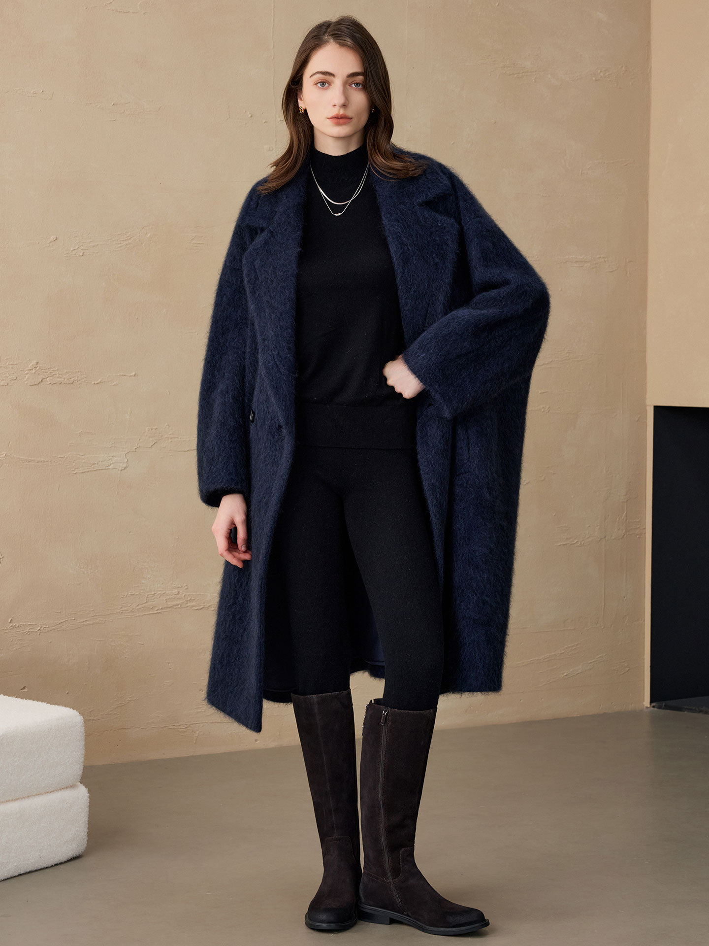 Women'S Fashion Jackets - Blazer Feminino Allingentle de Lã, Jaqueta