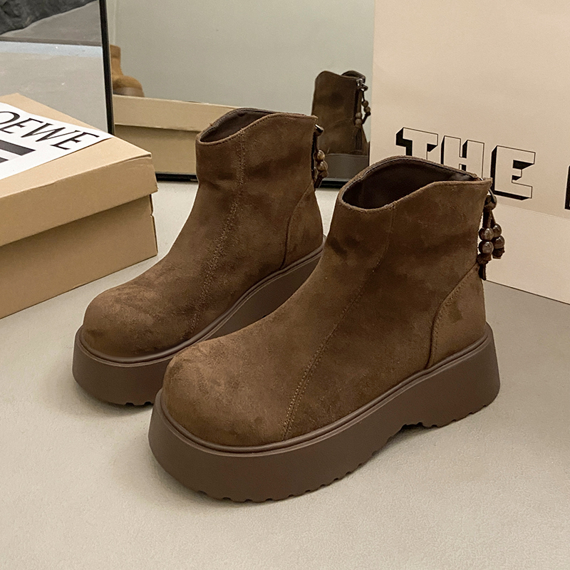 Women'S Fashion Trends 2025 - Botas de tornozelo femininas plataforma de