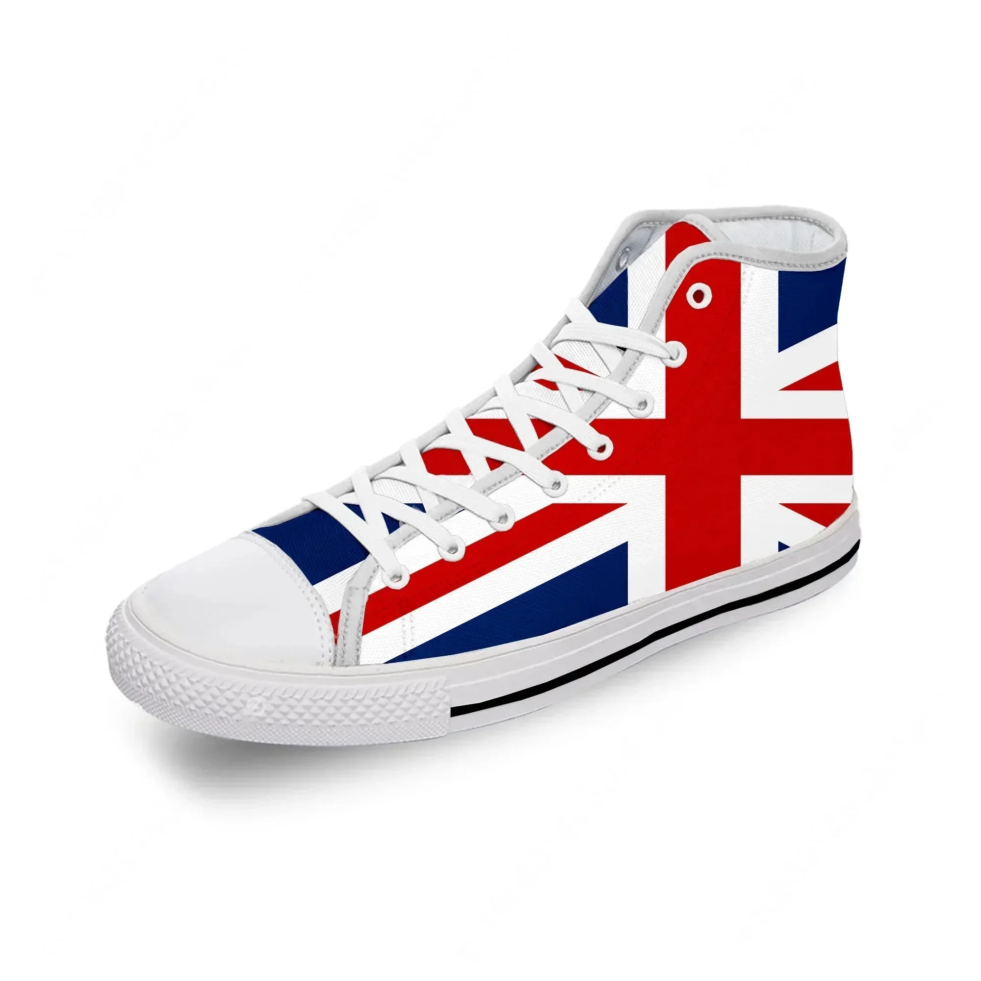 Women Fashion Uk - Tênis de Lona Cano Alto com