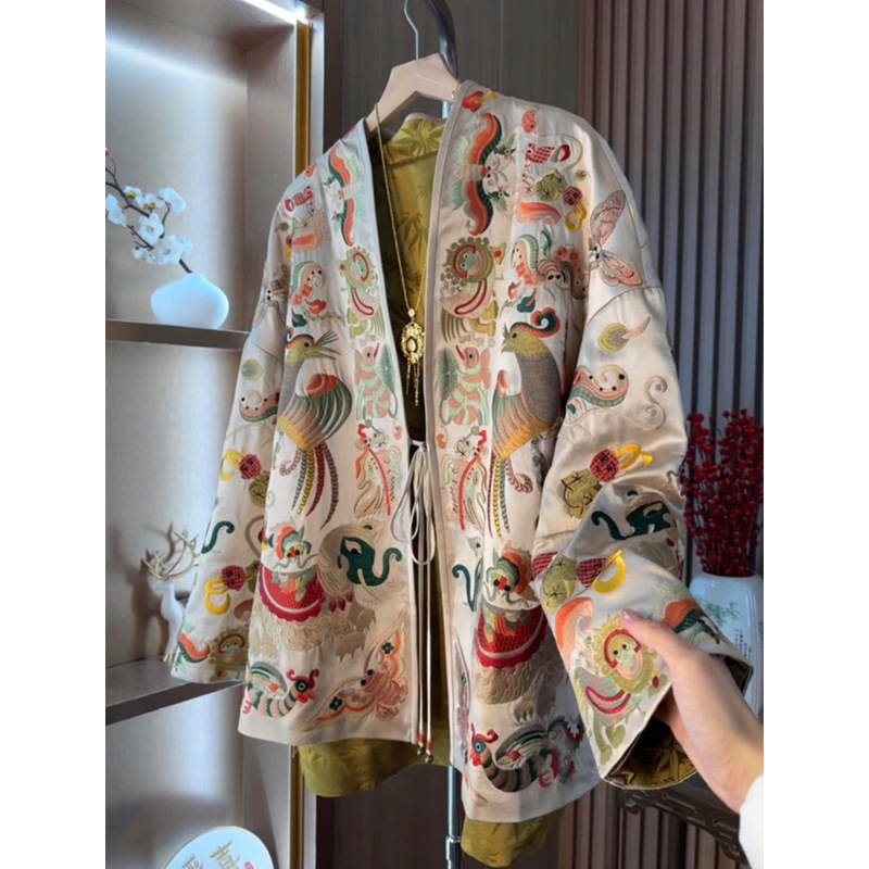 Women'S Fashion Jackets - Novo Cardigã Kimono Estilo Chinês para