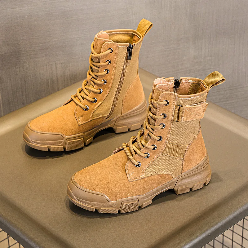 Women'S Fashion Hiking Boots - Botas Femininas de Couro da Moda,