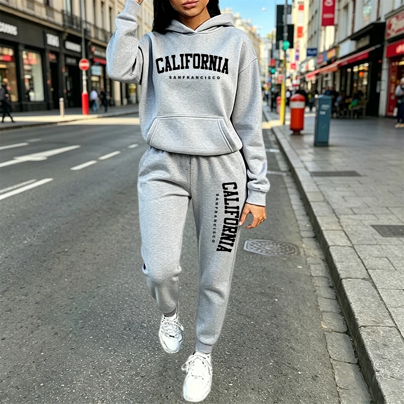 Women'S Fashion Suit - Conjunto de Moletom Casual Urbano com