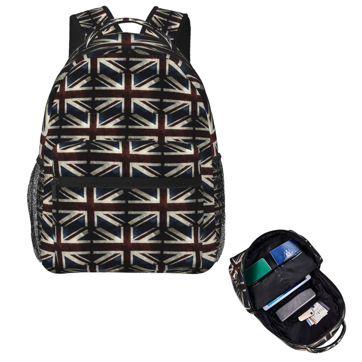 Women Fashion Uk - Mochila Escolar com Bandeira Union Jack