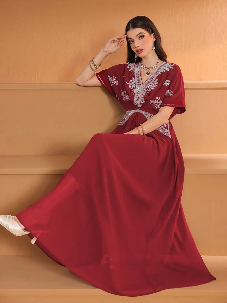 Vestido Longo Feminino com Dec - Turkey Women Fashion avaliação e preço