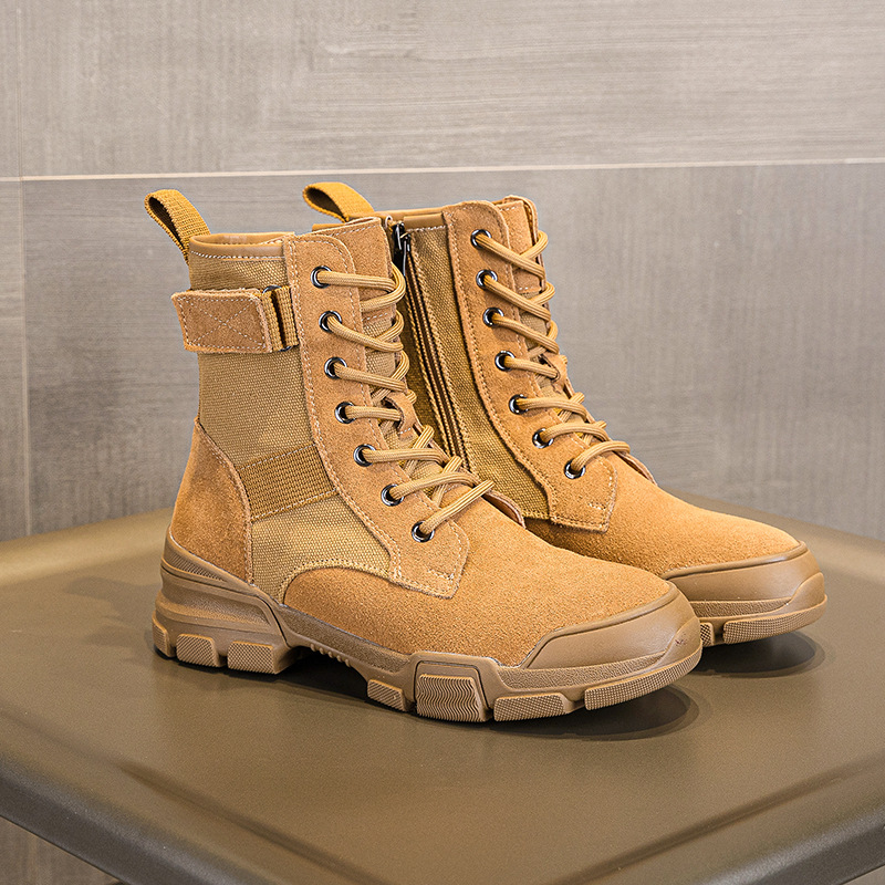 Botas Femininas de Couro Genuí - Women'S Fashion Hiking Boots avaliação e preço