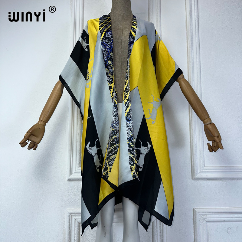 Winyi verão quimonos feminino  - Women'S Fashion Kimono avaliação e preço