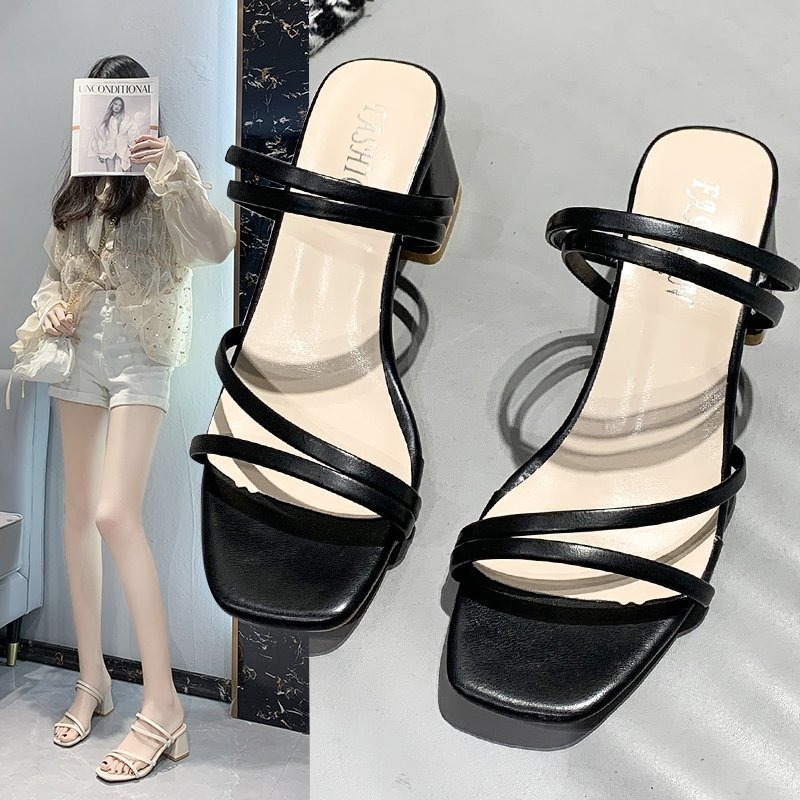 Sandálias de Salto Grosso Plus - Women Fashion Online avaliação e preço