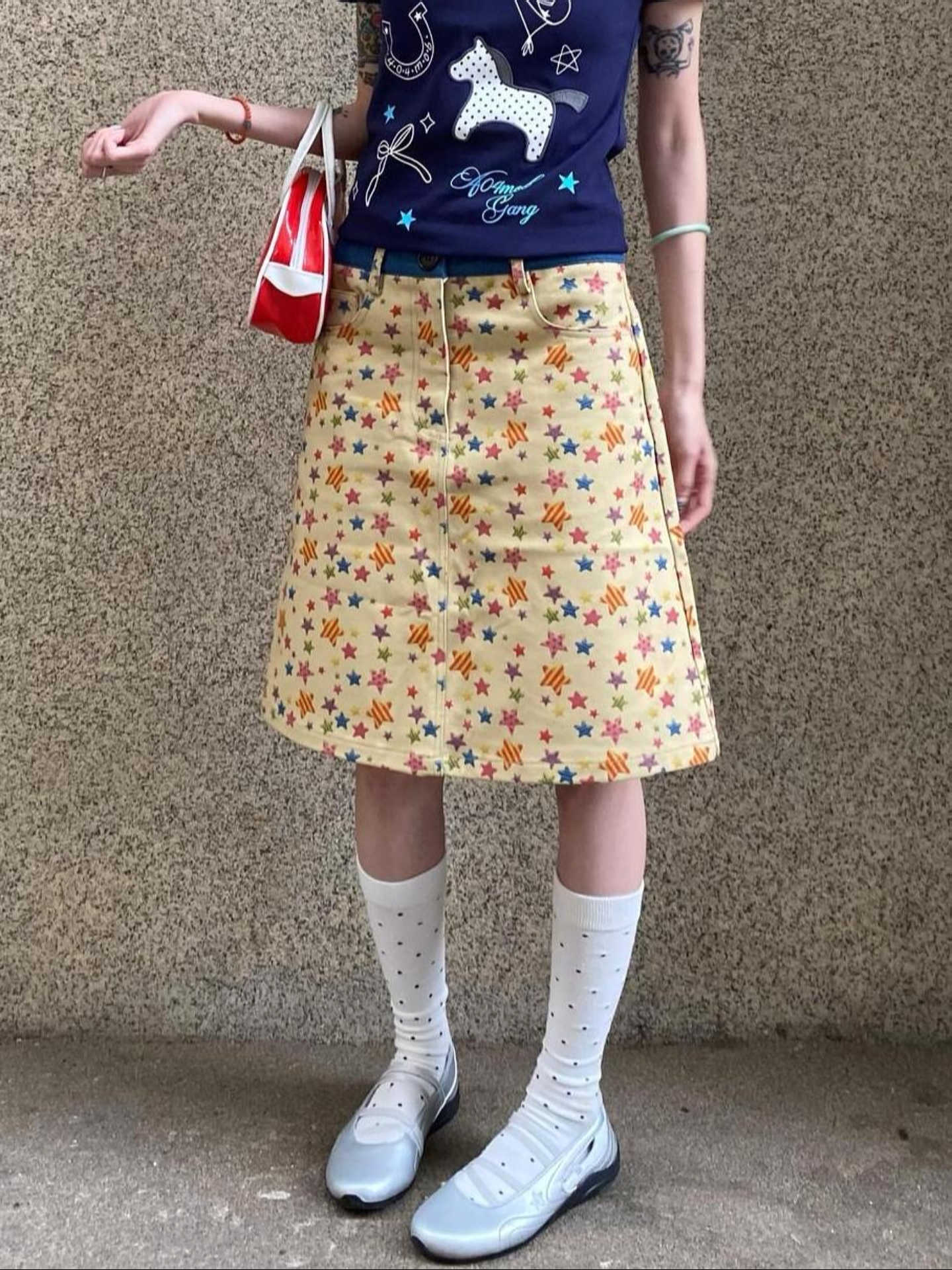 Saias Midi Femininas de Verão, - A-Line Skirt Midi avaliação e preço