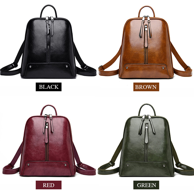Mulheres mochila de couro moda - Women Fashion Online avaliação e preço