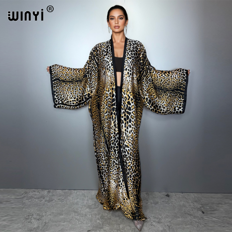 Winyi leopardo impressão quimo - Women'S Fashion Kimono avaliação e preço