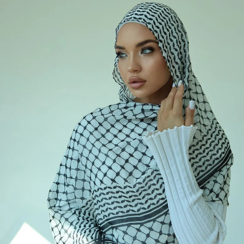 Lenço Chiffon Árabe Impresso p - Women Fashion Uae avaliação e preço