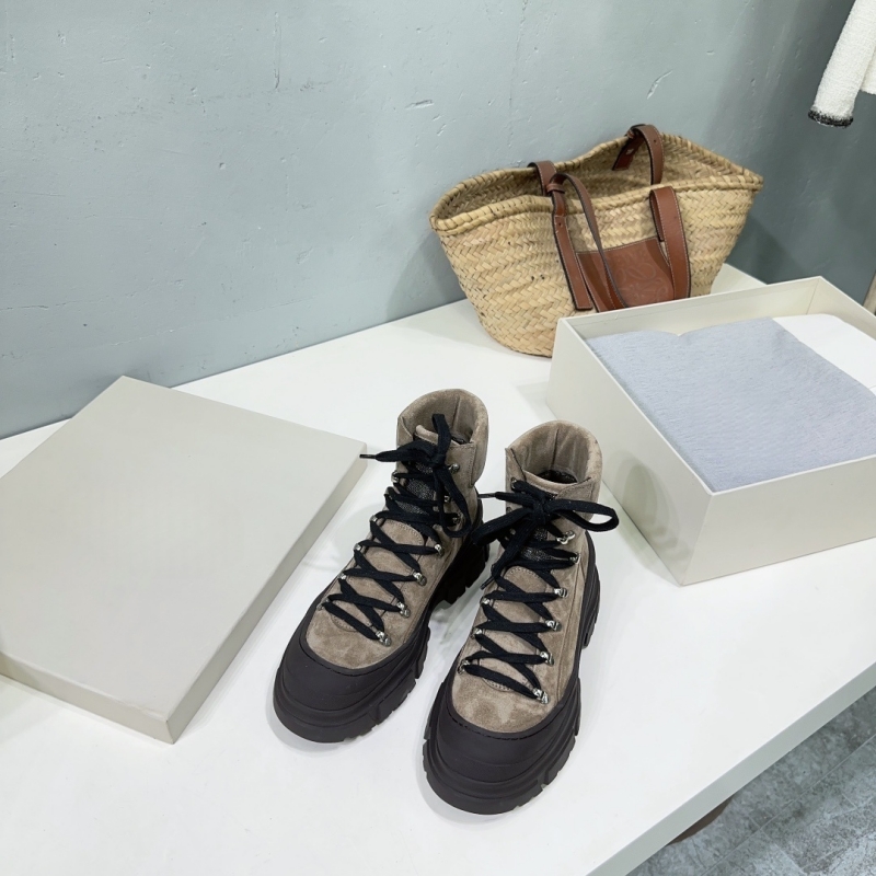 Outono inverno novo couro real - Women'S Fashion Hiking Boots avaliação e preço