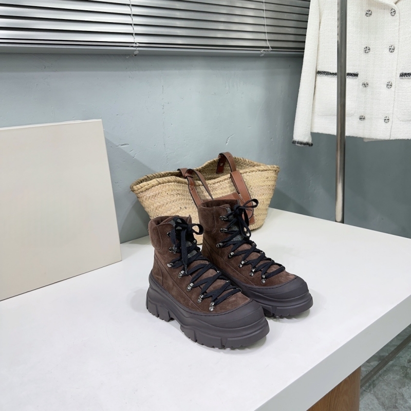 Outono inverno novo couro real - Women'S Fashion Hiking Boots avaliação e preço