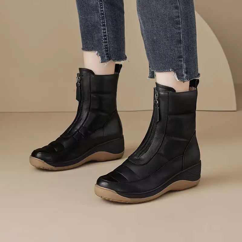 Botas dedo do pé redondo à pro - Women'S Fashion Trends 2025 avaliação e preço