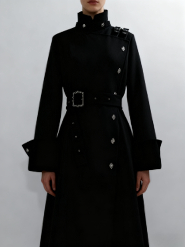 Casaco Longo de Lã Estilo Góti - Women'S Fashion Jackets avaliação e preço