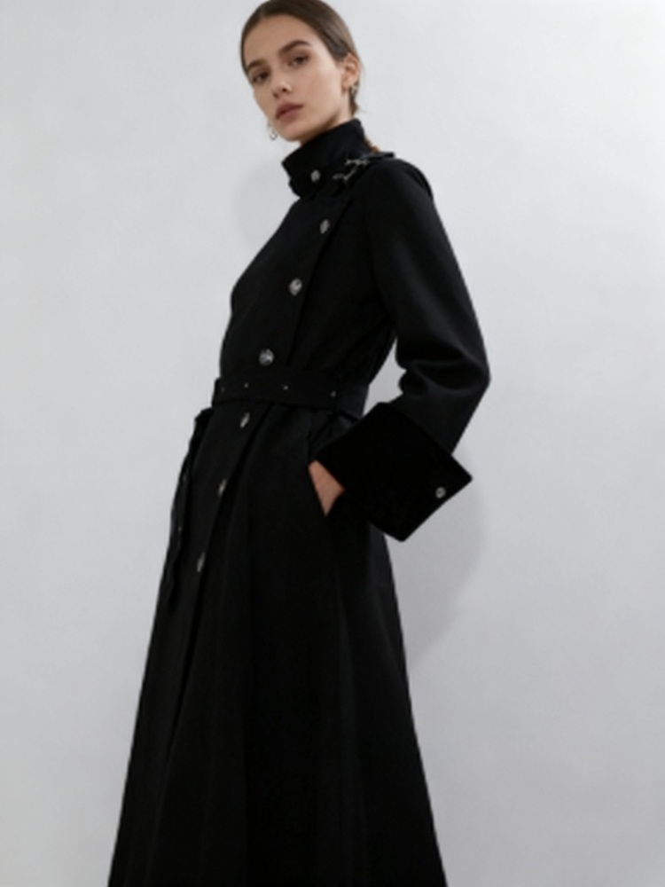 Casaco Longo de Lã Estilo Góti - Women'S Fashion Jackets avaliação e preço