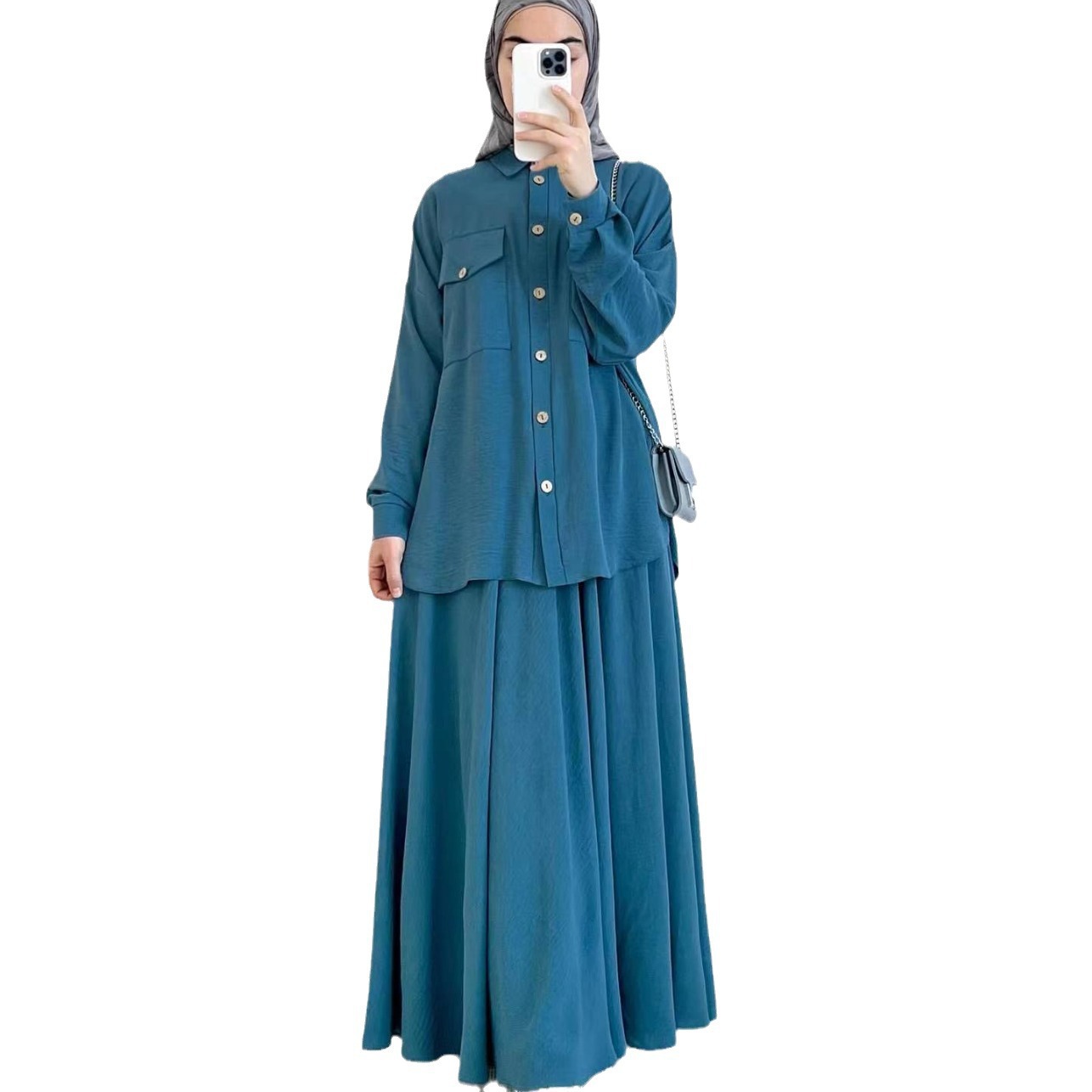 Conjunto de camisa e saia de m - Turkey Women Fashion avaliação e preço