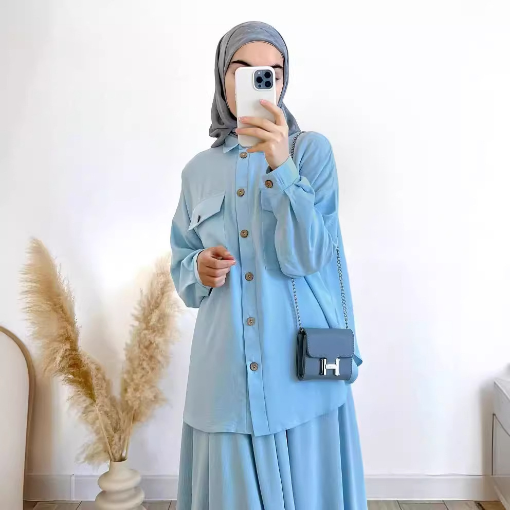Conjunto de camisa e saia de m - Turkey Women Fashion avaliação e preço