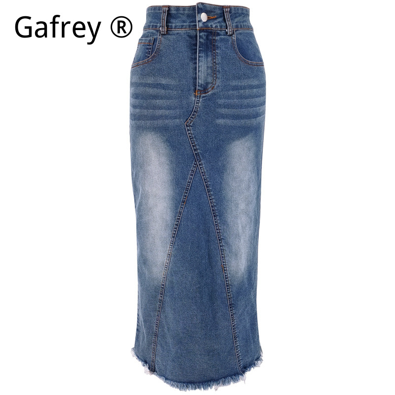 Saia Midi Jeans Feminina de Ci - A-Line Skirt Midi avaliação e preço