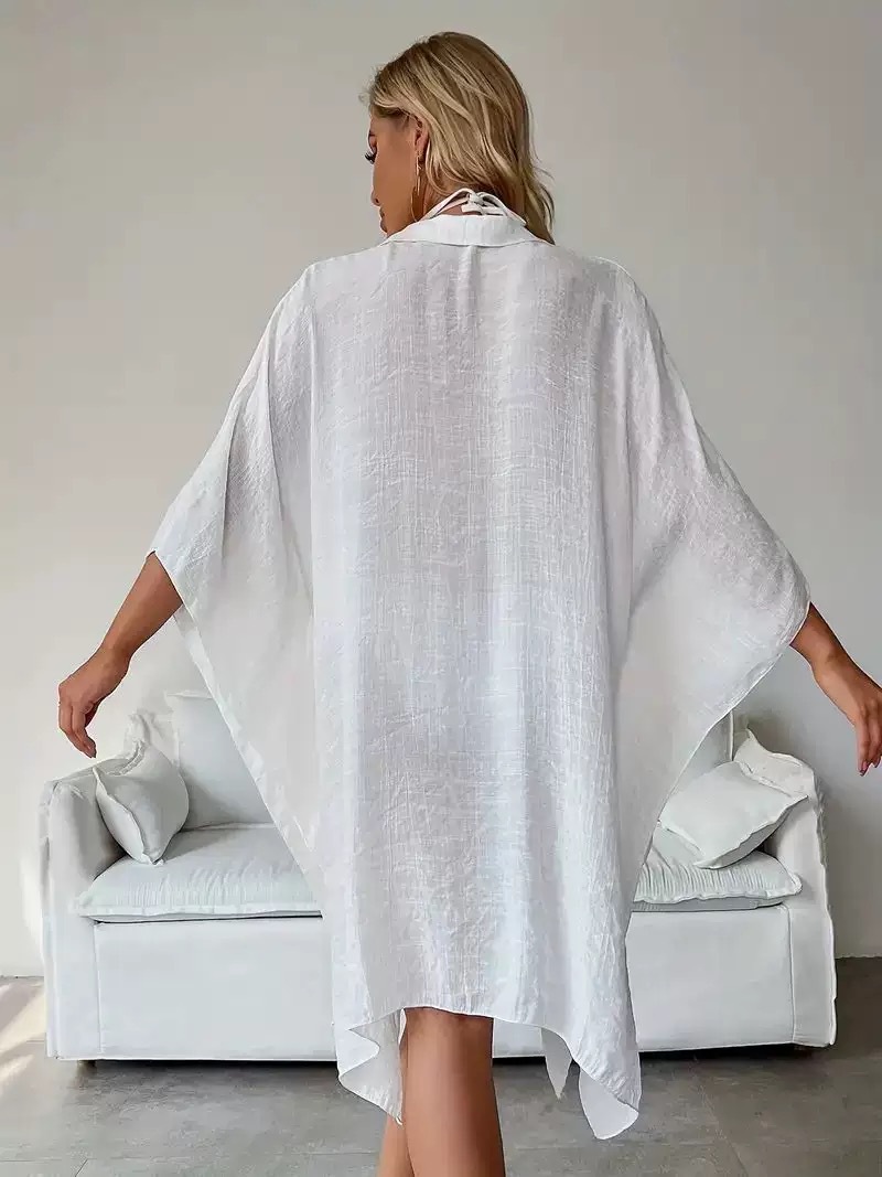 Cardigã solto de verão com pro - Women'S Fashion Kimono avaliação e preço