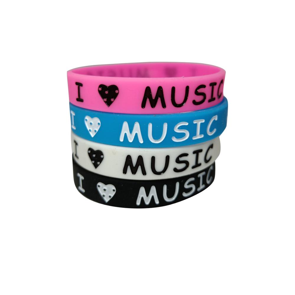 Eu amo música pulseira de sili - Women Fashion Now avaliação e preço