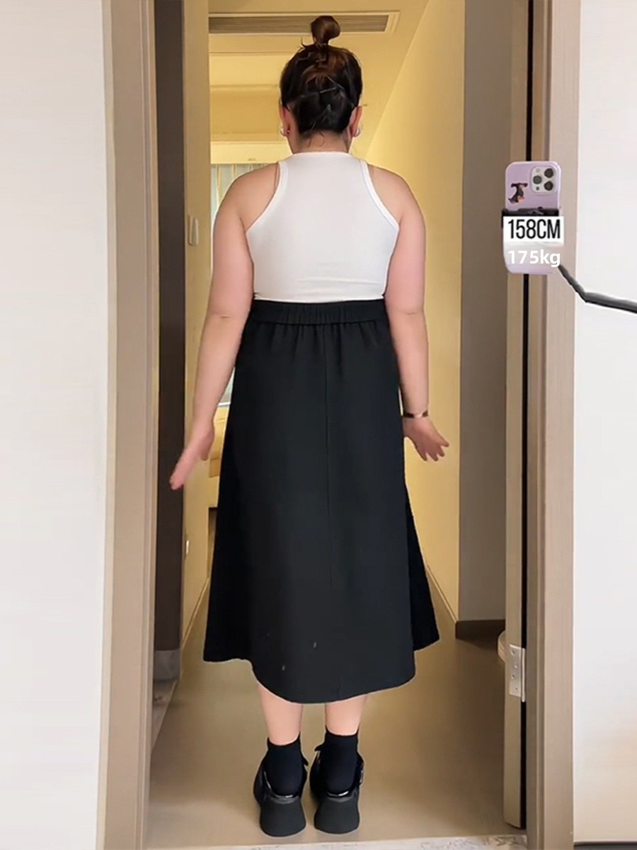 Saia Midi Plissada Plus Size C - A-Line Skirt Midi avaliação e preço
