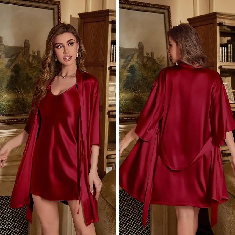 2pc robe terno feminino rayon  - Women'S Fashion Kimono avaliação e preço