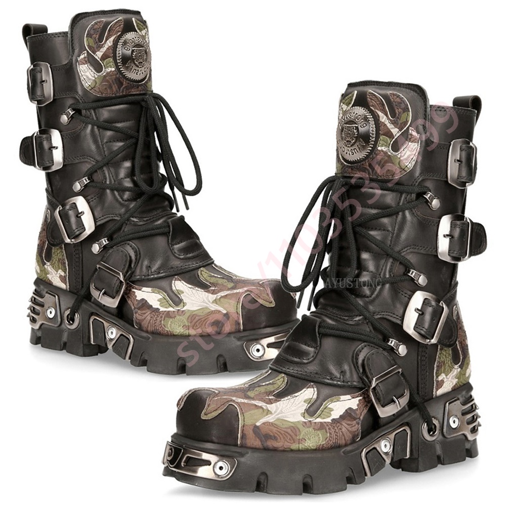 Punk rock camuflagem fivela de - Women'S Fashion Trends 2025 avaliação e preço