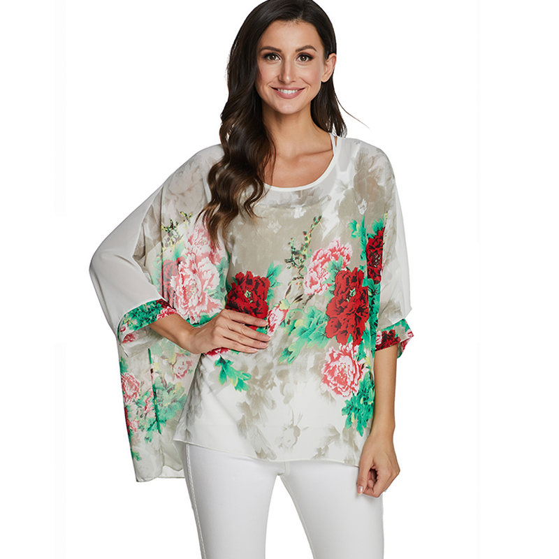 Bhflutter blusa feminina, blus - Women'S Fashion Kimono avaliação e preço