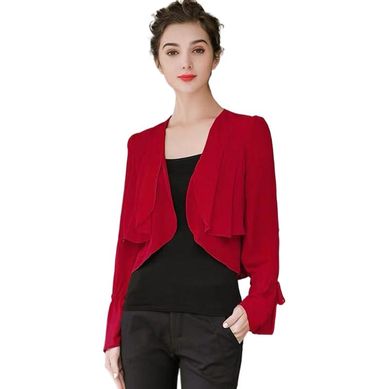 Mulheres babados manga fina ca - Women'S Fashion Kimono avaliação e preço