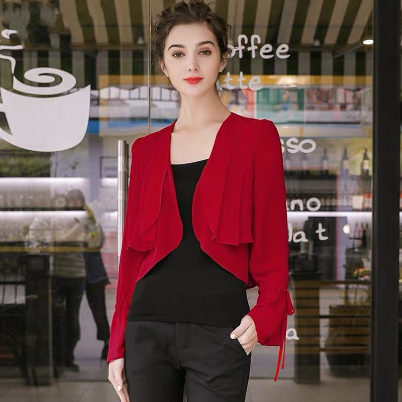 Mulheres babados manga fina ca - Women'S Fashion Kimono avaliação e preço