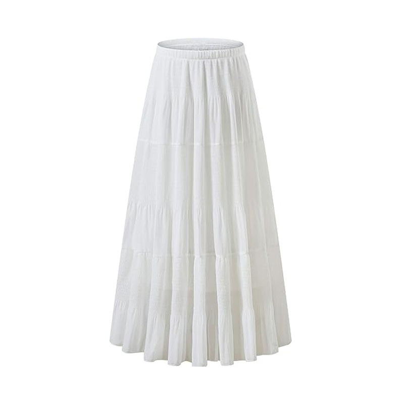 Saia Longa Feminina de Cintura - A-Line Skirt Midi avaliação e preço