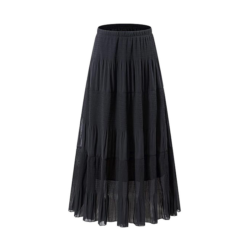 Saia Longa Feminina de Cintura - A-Line Skirt Midi avaliação e preço