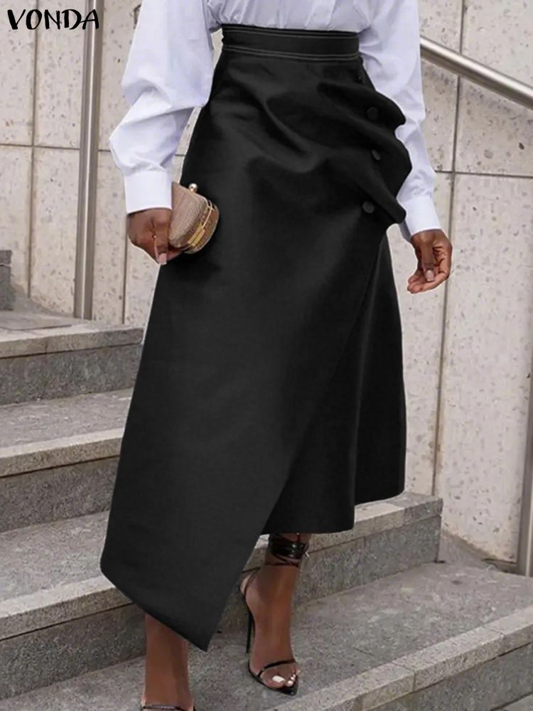 Plus size saias de cetim vonda - A-Line Skirt Midi avaliação e preço