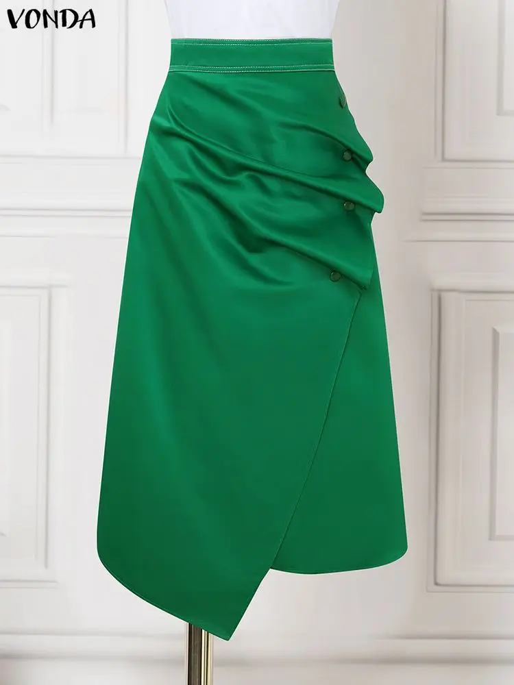 Plus size saias de cetim vonda - A-Line Skirt Midi avaliação e preço