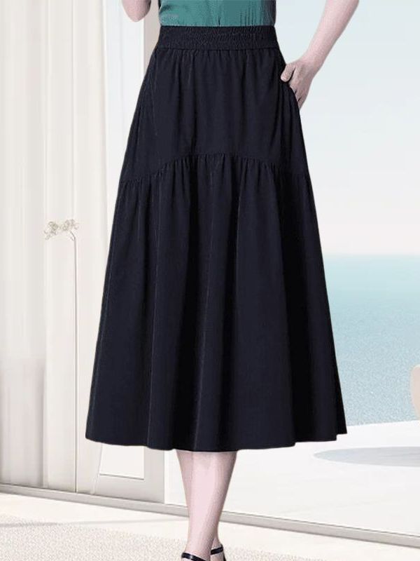Saia Midi Confortável em A par - A-Line Skirt Midi avaliação e preço