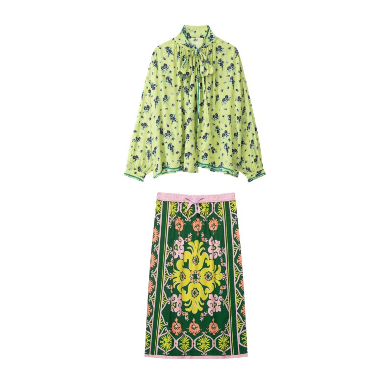 Conjunto de Saias Midi Estampa - A-Line Skirt Midi avaliação e preço